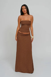 Riviera Lace-Up Maxi Set