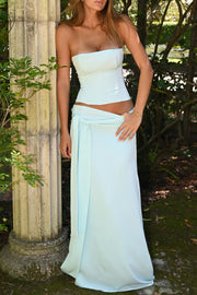 Riviera Lace-Up Maxi Set