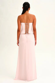 Riviera Lace-Up Maxi Set