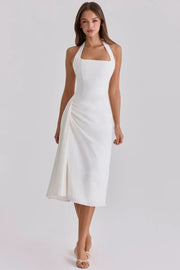 Mila Neck Midi Dress