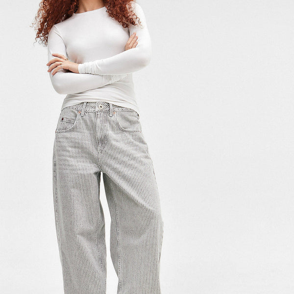 Edith Grey Pinstripe Jeans