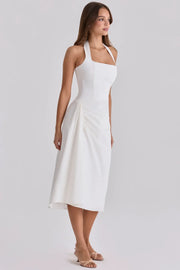 Mila Neck Midi Dress