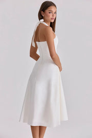 Mila Neck Midi Dress